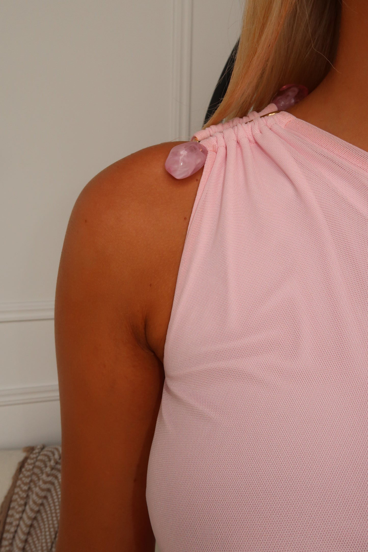 LORRAINE MAXI DRESS - BABY PINK