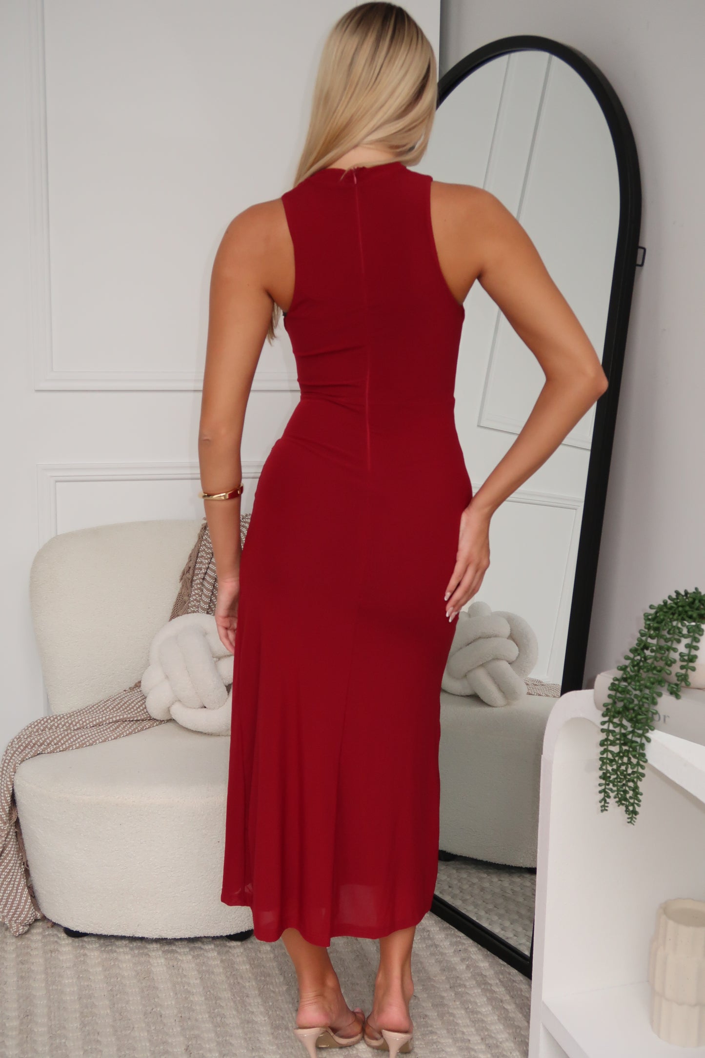 NATALIA MAXI DRESS - WINE