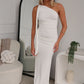 KIKI ONE SHOULDER MAXI - WHITE