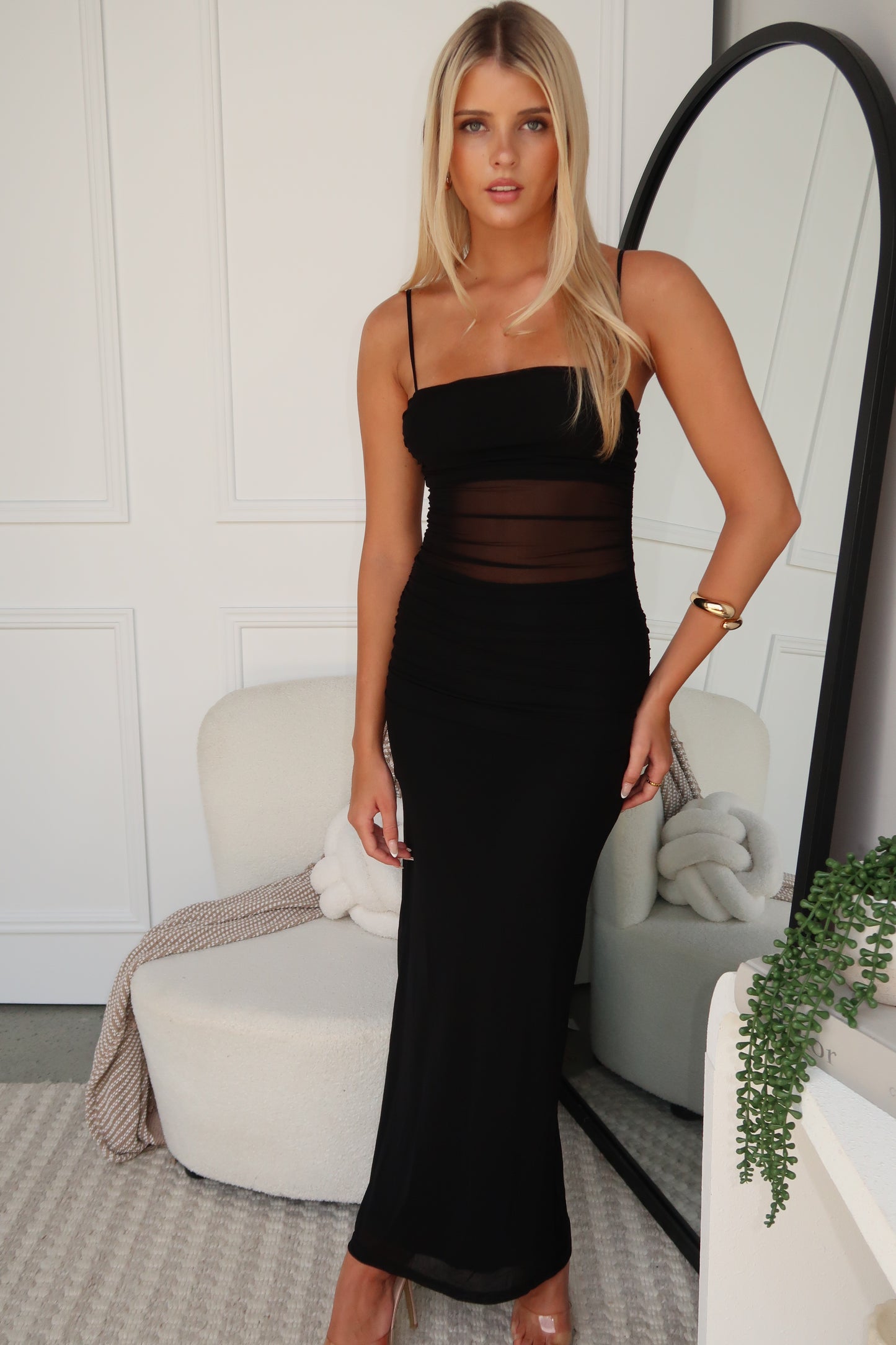 ZARA MAXI DRESS - BLACK