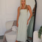 CICI MAXI DRESS - GREEN GINGHAM