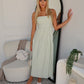CICI MAXI DRESS - GREEN GINGHAM