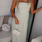 CICI MAXI DRESS - GREEN GINGHAM
