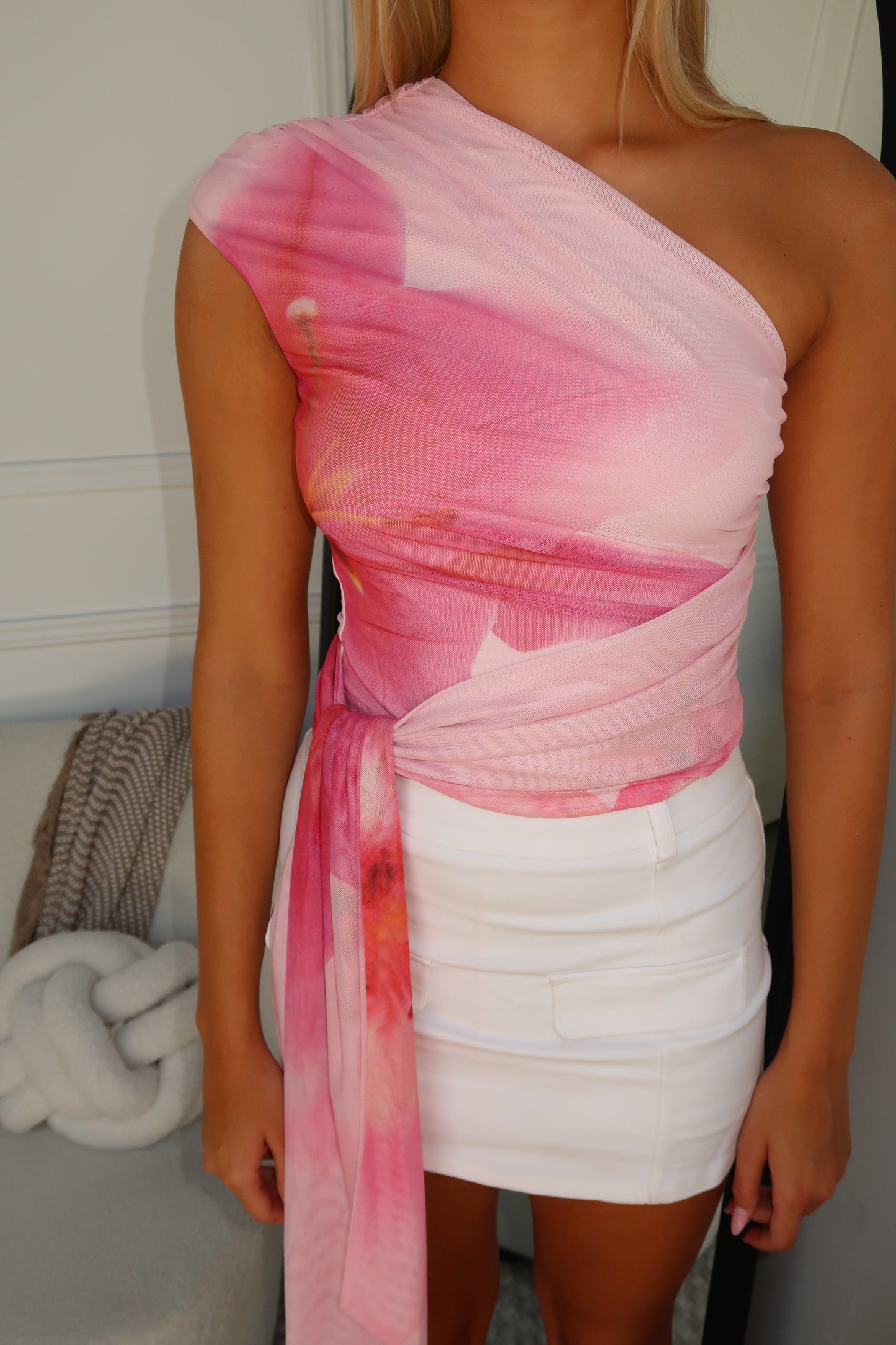 GABRIELLA TOP - PINK FLORAL