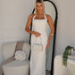 JEMMA HALTER MAXI DRESS - WHITE
