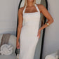 JEMMA HALTER MAXI DRESS - WHITE
