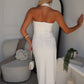 JEMMA HALTER MAXI DRESS - WHITE