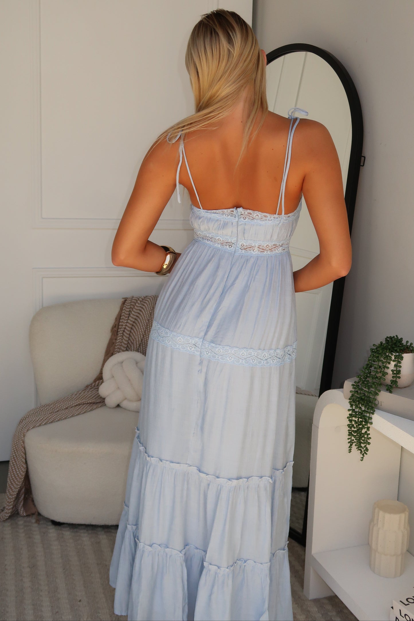 DELILAH MAXI DRESS - BABY BLUE