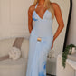 CAMERON HALTER MAXI DRESS - BLUE FLORAL