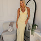 LEAH HALTER MAXI - LEMON