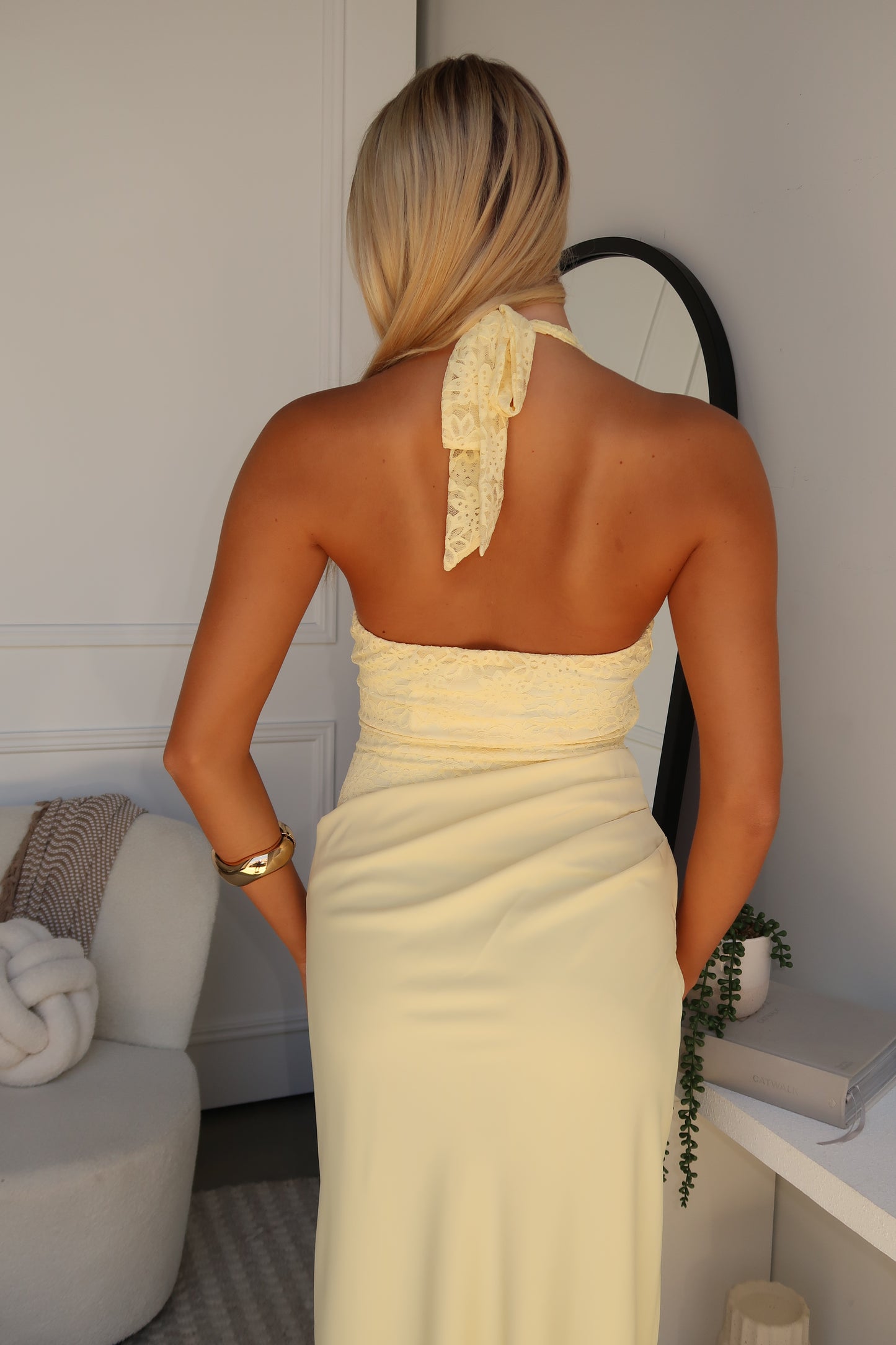 LEAH HALTER MAXI - LEMON