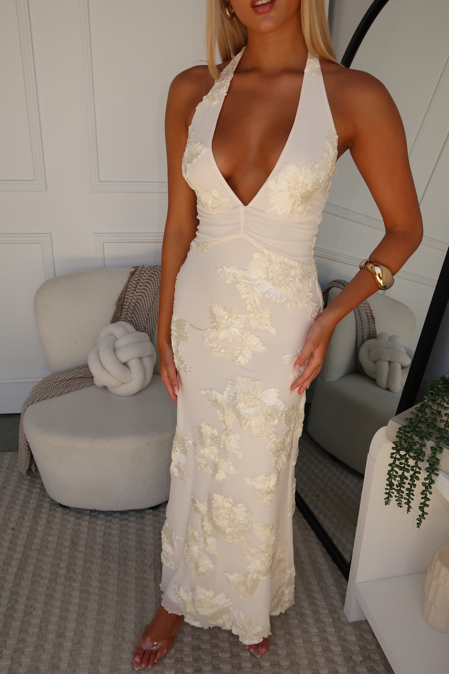 LORITA MAXI DRESS - CREAM