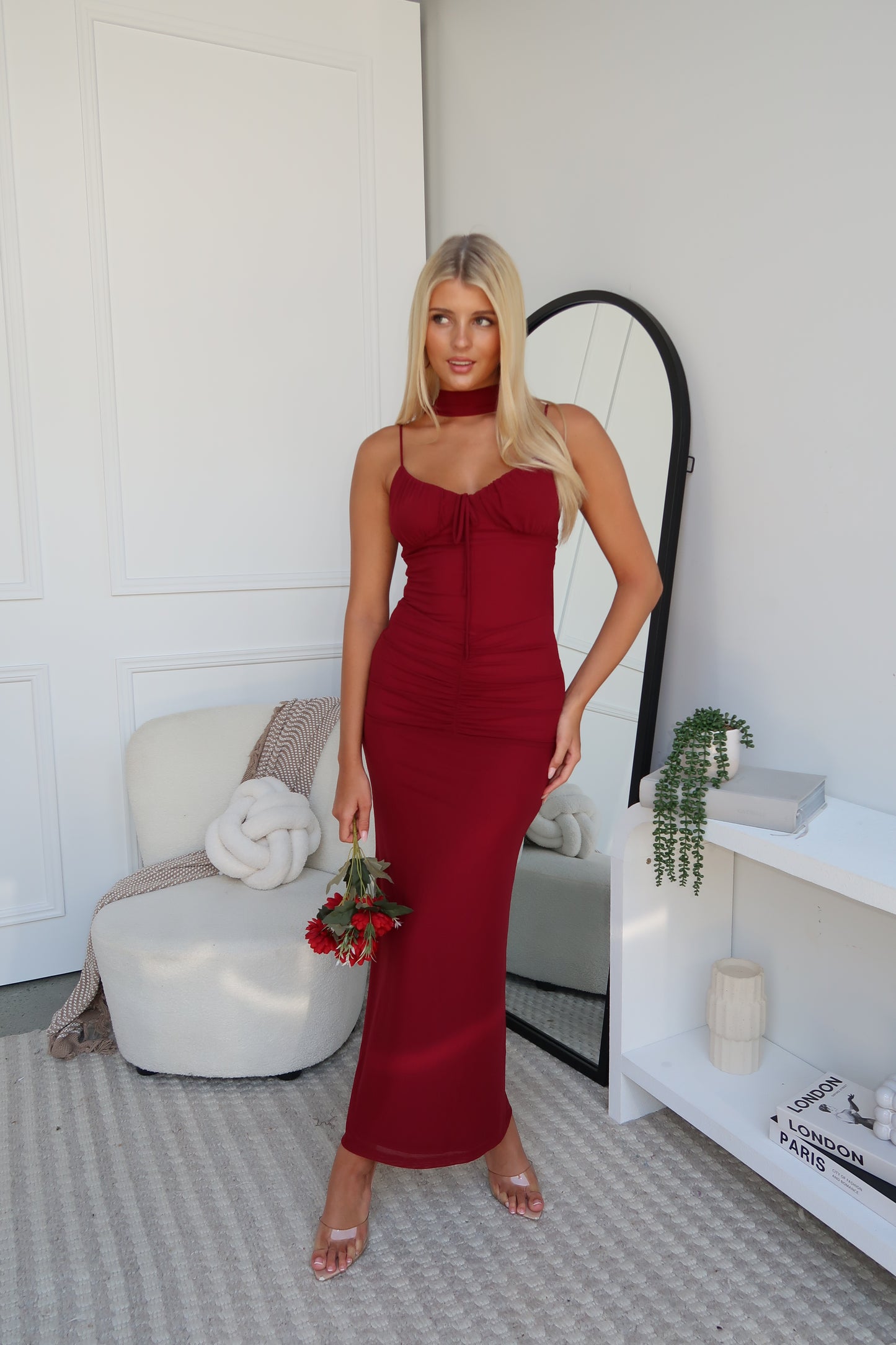 JERICO MAXI DRESS - WINE
