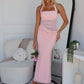 DEMPE MAXI DRESS - BABY PINK
