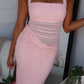 DEMPE MAXI DRESS - BABY PINK