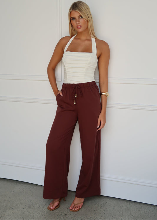 LORI PANTS - CHOCOLATE