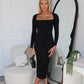 THOMAS MIDI DRESS - BLACK