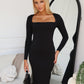 THOMAS MIDI DRESS - BLACK