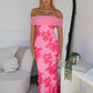 DIANA MAXI DRESS - FLORAL PINK