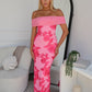 DIANA MAXI DRESS - FLORAL PINK