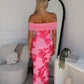 DIANA MAXI DRESS - FLORAL PINK
