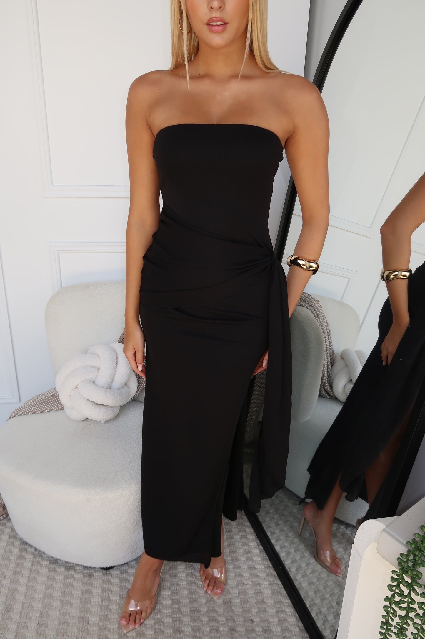 SKYLAH MAXI DRESS - BLACK