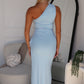 LORRAINE MAXI DRESS - BABY BLUE