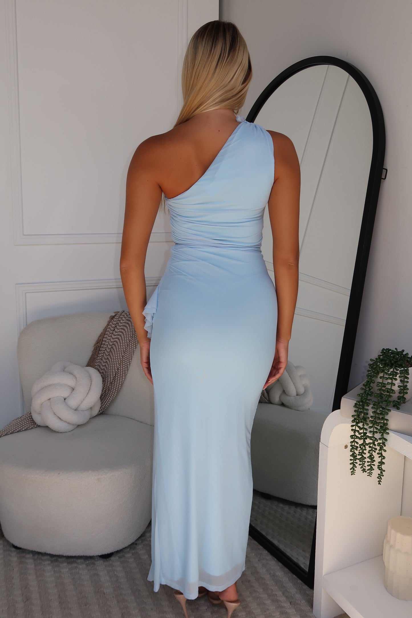 LORRAINE MAXI DRESS - BABY BLUE