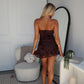 CALISTA MINI DRESS - CHOCOLATE