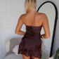 CALISTA MINI DRESS - CHOCOLATE