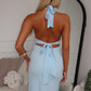 ROMANA MAXI DRESS - BABY BLUE