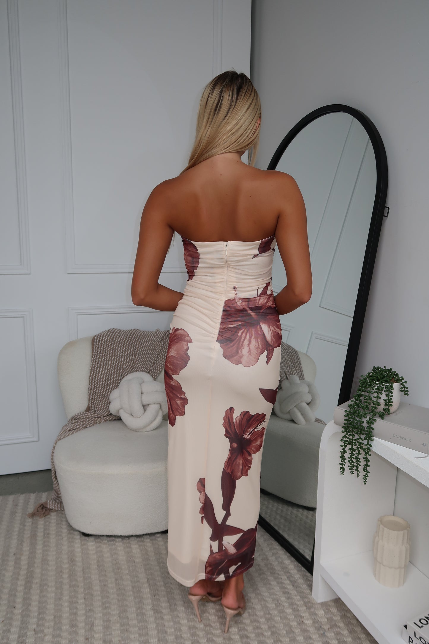 AMARA MAXI DRESS - CHOCOLATE FLORAL