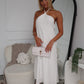SWEENIE HALTER MAXI DRESS - WHITE