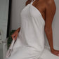SWEENIE HALTER MAXI DRESS - WHITE