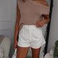 NINA SHORTS - WHITE