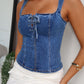 SIESTE TOP - BLUE DENIM
