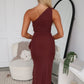 LORRAINE MAXI DRESS - CHOCOLATE