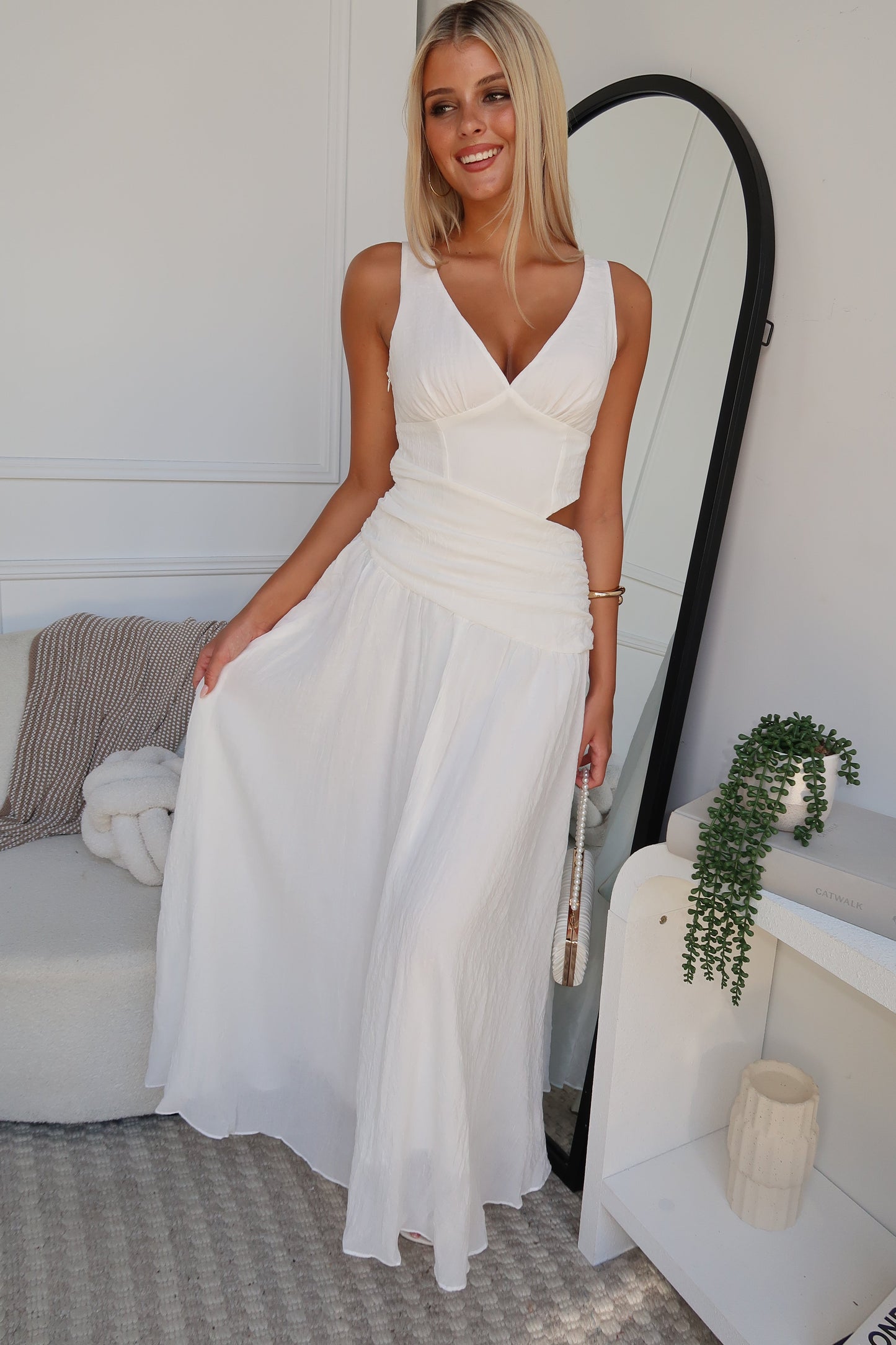 PENELOPE MAXI DRESS - WHITE