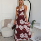 SOPHIE MAXI DRESS - CHOCOLATE FLORAL