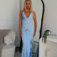 CAMERON HALTER MAXI DRESS - BLUE