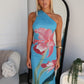 MARLA MAXI DRESS - BLUE FLORAL