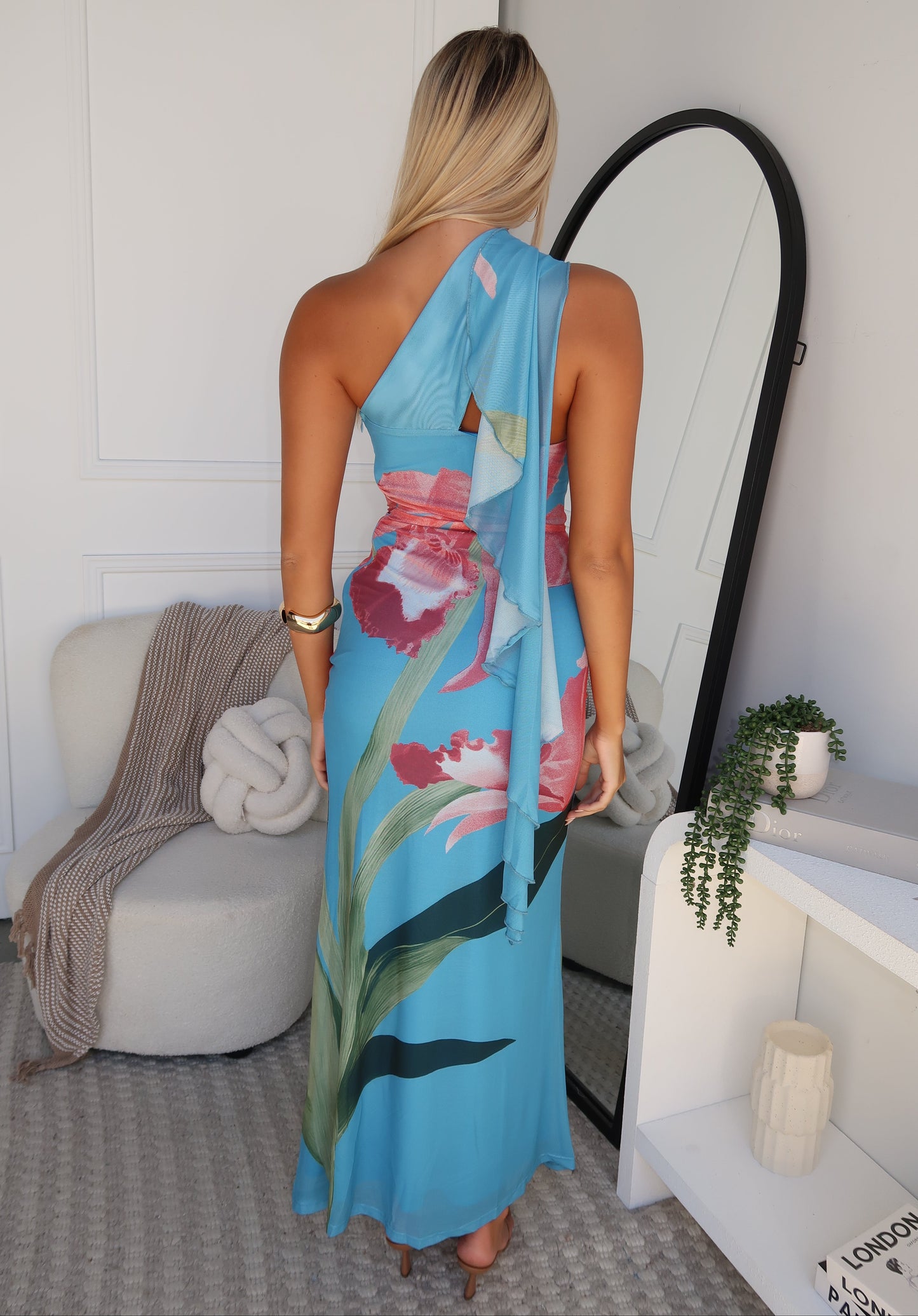 MARLA MAXI DRESS - BLUE FLORAL