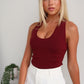 MARIAN KNIT TOP - WINE