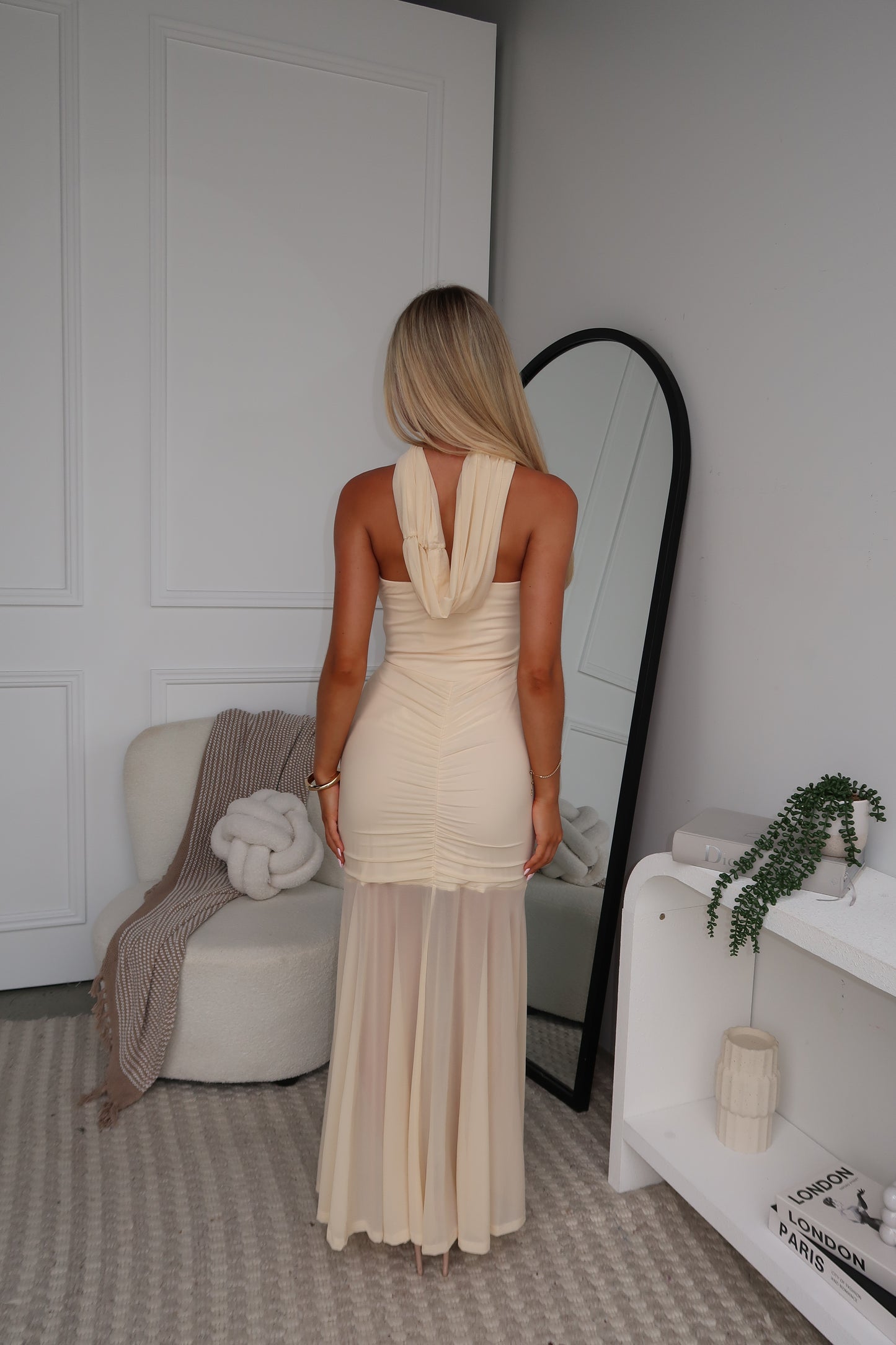 CLARITA MAXI DRESS - CREAM