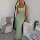DEMPE MAXI DRESS - SAGE