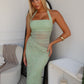 DEMPE MAXI DRESS - SAGE