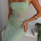 DEMPE MAXI DRESS - SAGE