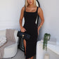 LEWIS MIDI DRESS - BLACK