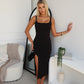 LEWIS MIDI DRESS - BLACK