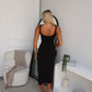 LEWIS MIDI DRESS - BLACK
